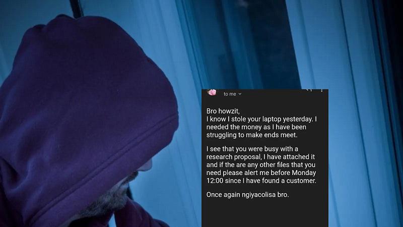 ল্যাপটপ চুরি করে মালিকের প্রয়োজনীয় ফাইল পাঠালো চোর!