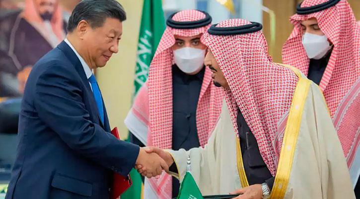 যুক্তরাষ্ট্রের হৃদয়ে আগুন ধরিয়ে সৌদি আরব-চীনের ৩৪টি চুক্তি সই