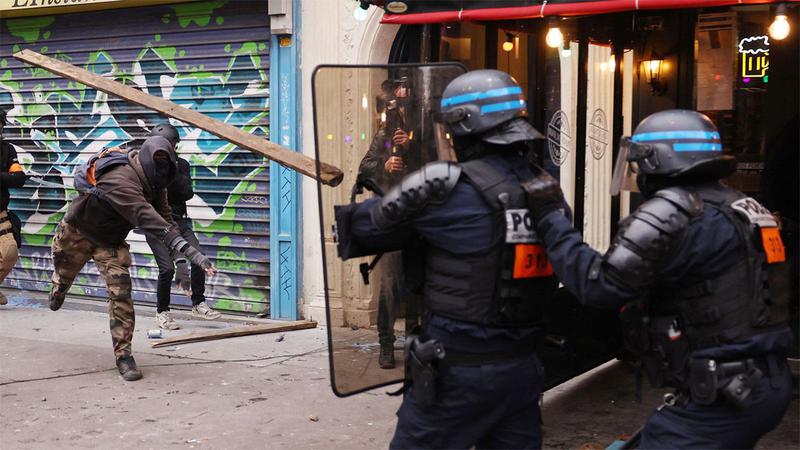 ফ্রান্সে সরকারবিরোধী বিক্ষোভ করায় একদিনে গ্রেফতার ৪৫৭