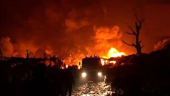 বিশ্বের অন্যতম বৃহৎ পাইকারি বাজার পুড়ে ছাই