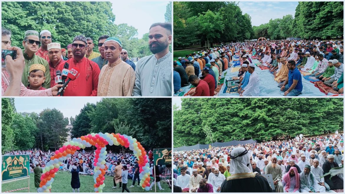 ধর্মীয় ভাবগাম্ভীর্য ও উৎসব মুখর পরিবেশে ইতালিতে ঈদুল আজহা পালিত