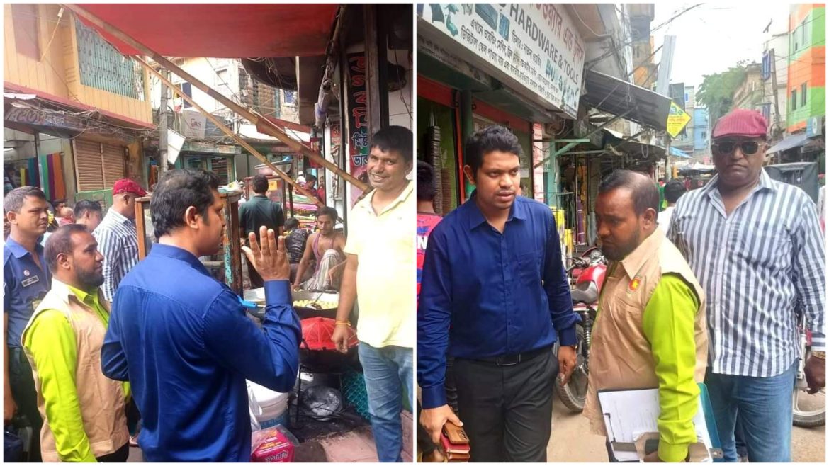 ভৈরবে ভ্রাম্যমাণ আদালত পরিচালনা করে ৬ ব্যবসা প্রতিষ্ঠান কে জরিমানা